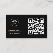 QR Code Business Logo Professional  名刺 (正面)