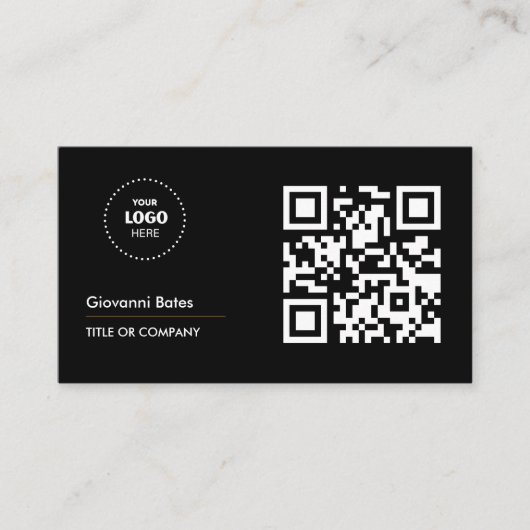 QR Code Business Logo Professional  名刺 (正面)