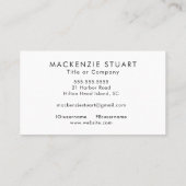 QR Code Business Logo Simple Modern Professional 名刺 (裏面)