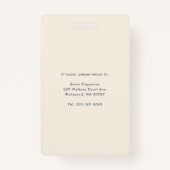 QR Code Business Logo Visitor ID Modern バッジ (裏面)