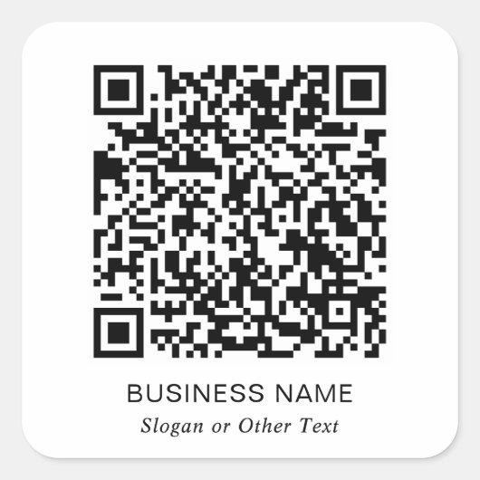 QR Code Business Square スクエアシール (正面)