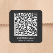 QR Code Business Square Black スクエアシール