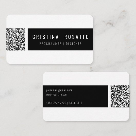 QR CODE CARD 名刺 (正面/裏面)