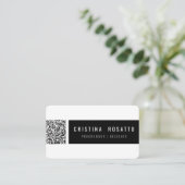 QR CODE CARD 名刺 (スタンド正面)