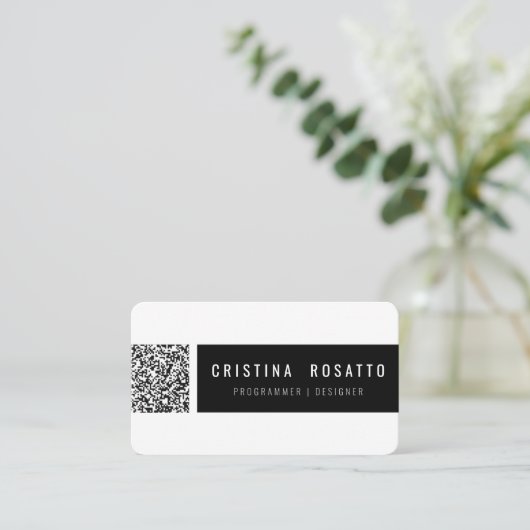 QR CODE CARD 名刺 (スタンド正面)