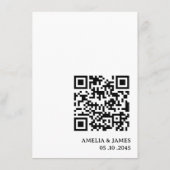 QR Code Celtic Knot Wedding Details エンクロージャーカード (裏面)