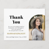 QR Code Collage Fund -cum-Thank You Grad エンクロージャーカード (裏面)