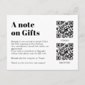 QR Code Collage Fund -cum-Thank You Grad エンクロージャーカード (正面)