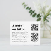 QR Code Collage Fund -cum-Thank You Grad エンクロージャーカード (スタンド正面)