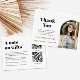 QR Code Collage Fund -cum-Thank You Grad エンクロージャーカード