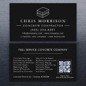 QR Code Concrete Cement Construction Services 名刺