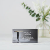 Qr Code Cross Elegant Clergy Business Card 名刺 (スタンド正面)