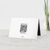 QR Code Custom Business Thank You Card with Logo サンキューカード (裏面)