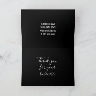 QR Code Custom Business Thank You Card with Logo サンキューカード