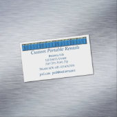 QR Code, Custom Portable Toilet Rentals マグネット名刺 (インサイチュ)