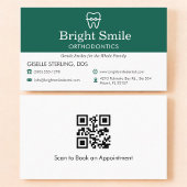 QR Code Dentist & Orthodontics Office Braces Logo 名刺