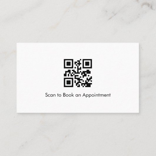 QR Code Dermatologist Office Skin Care Icon 名刺 (裏面)