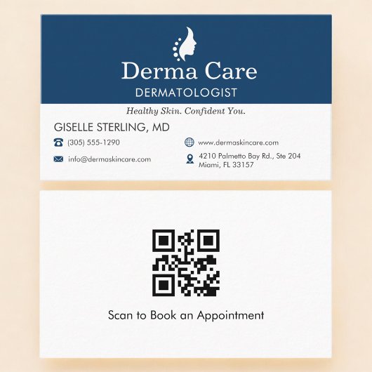 QR Code Dermatologist Skin Doctor Office  名刺