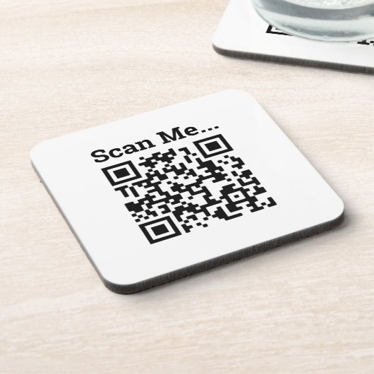 QR Code Design コースター (左側)