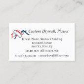 QR Code Drywall, Plaster, Sheetrock Finishing  名刺 (正面)
