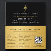 QR Code Electric Company Electrician 名刺