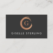 QR Code Esthetician Modern Minimalist 名刺 (正面)