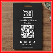 QR Code Event Badge | Digital Black Budget ID Card バッジ