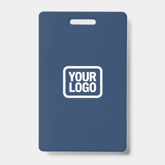 QR Code Event Badge | Digital Navy Budget ID Card バッジ (裏面)