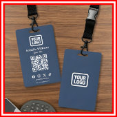 QR Code Event Badge | Digital Navy Budget ID Card バッジ