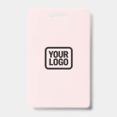 QR Code Event Badge | Digital Pink Budget ID Card バッジ (裏面)