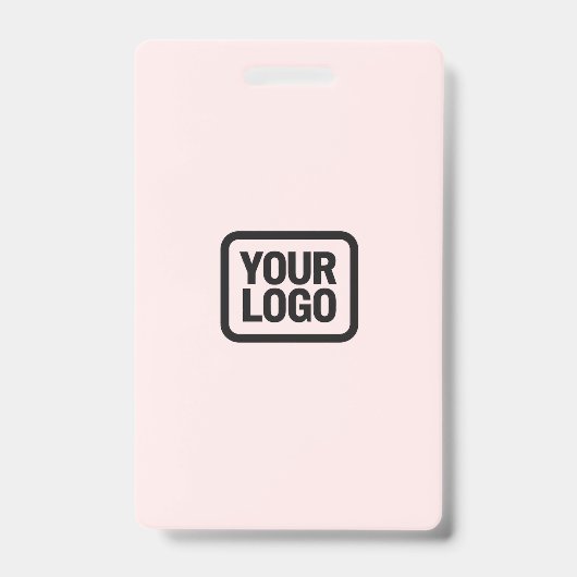 QR Code Event Badge | Digital Pink Budget ID Card バッジ (裏面)