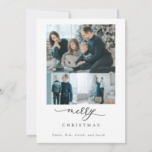 QR Code Family Video Script Photo Merry Christmas (正面)