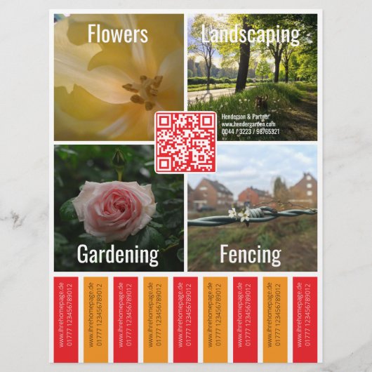 QR-Code Flyer チラシ (正面)