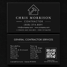 QR Code General Construction Contractor 名刺