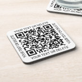 QR Code Generator Modern Business Promotional コースター (左側)