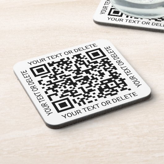 QR Code Generator Modern Business Promotional コースター (左側)