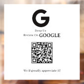 QR Code | Google Reviews Business Display Sign ウィンドウサイン (シート2)