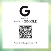 QR Code | Google Reviews Business Display Sign ウィンドウサイン (シート3)