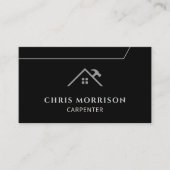 QR Code Handyman Carpenter Carpentry 名刺 (正面)