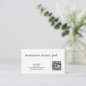 QR Code Honeymoon Fund Wedding Enclosure Card エンクロージャーカード (スタンド正面)