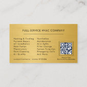 QR Code HVAC Specialist Heating and Air 名刺 (裏面)