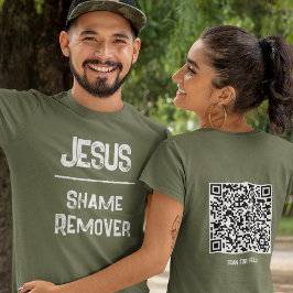 QR Code Jesus Shame Remover Hope Christian Tシャツ