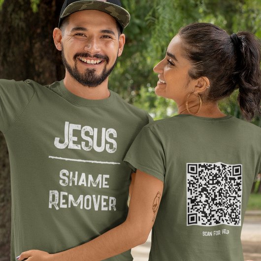 QR Code Jesus Shame Remover Hope Christian Tシャツ