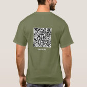 QR Code Jesus Shame Remover Hope Christian Tシャツ (裏面)