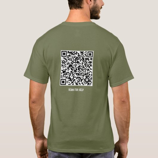 QR Code Jesus Shame Remover Hope Christian Tシャツ (裏面)