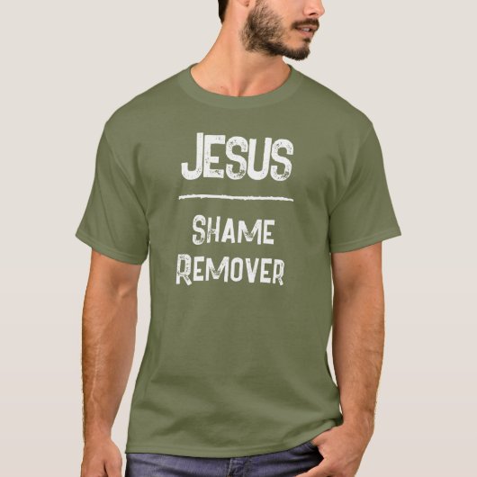 QR Code Jesus Shame Remover Hope Christian Tシャツ (正面)
