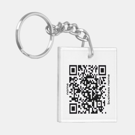 QR Code Keychain キーホルダー (正面左)