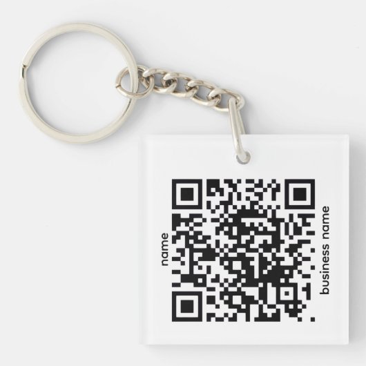QR Code Keychain キーホルダー (正面)