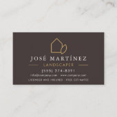 QR Code Lawn Care Garden Landscaper 名刺 (正面)