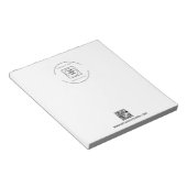 QR Code Logo Business Branding Promo Notepad ノートパッド (アングル)